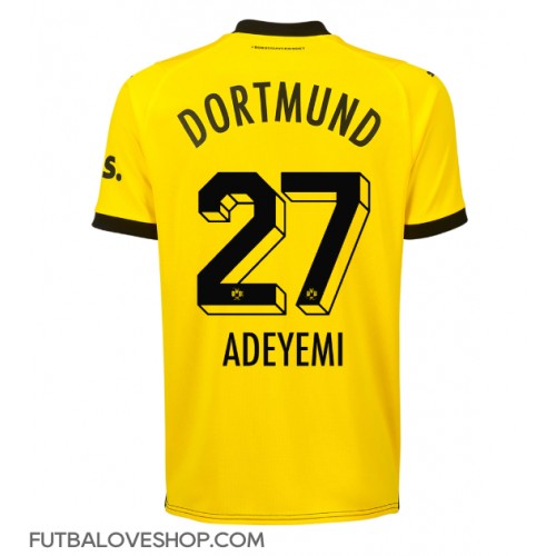 Dres Borussia Dortmund Karim Adeyemi #27 Domáci 2023-24 Krátky Rukáv